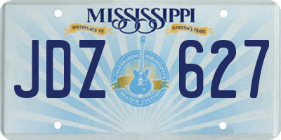 MS license plate JDZ627