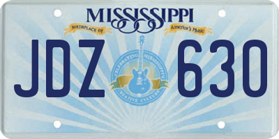 MS license plate JDZ630