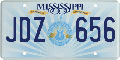 MS license plate JDZ656