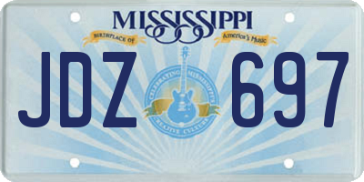 MS license plate JDZ697
