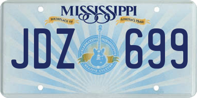 MS license plate JDZ699