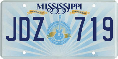 MS license plate JDZ719