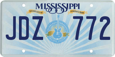MS license plate JDZ772