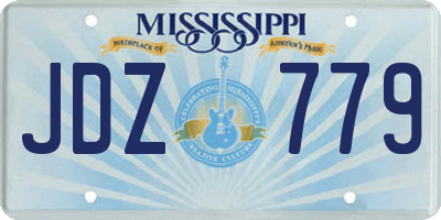 MS license plate JDZ779