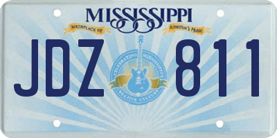 MS license plate JDZ811