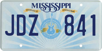 MS license plate JDZ841