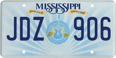 MS license plate JDZ906