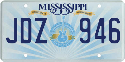 MS license plate JDZ946