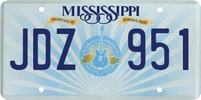 MS license plate JDZ951