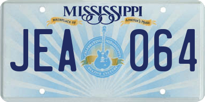 MS license plate JEA064