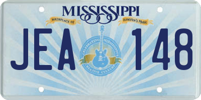 MS license plate JEA148