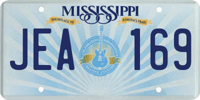 MS license plate JEA169