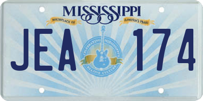 MS license plate JEA174