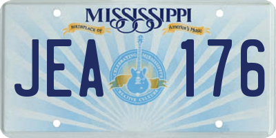 MS license plate JEA176