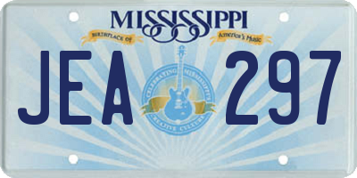 MS license plate JEA297