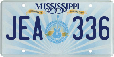 MS license plate JEA336