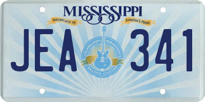MS license plate JEA341