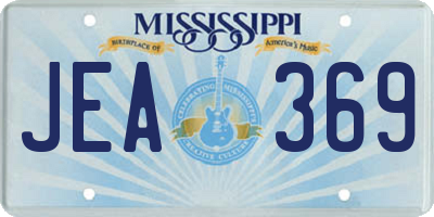 MS license plate JEA369