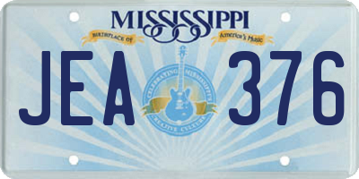 MS license plate JEA376