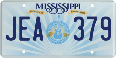 MS license plate JEA379