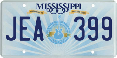 MS license plate JEA399