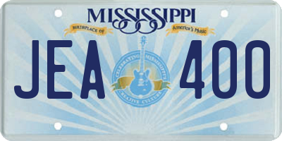 MS license plate JEA400
