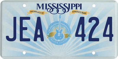 MS license plate JEA424
