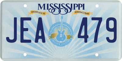 MS license plate JEA479