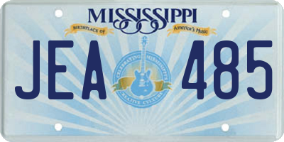 MS license plate JEA485