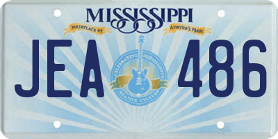 MS license plate JEA486