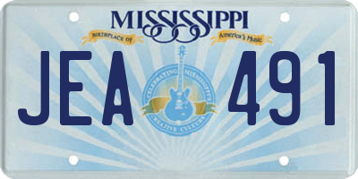 MS license plate JEA491