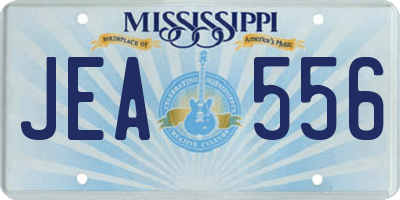 MS license plate JEA556