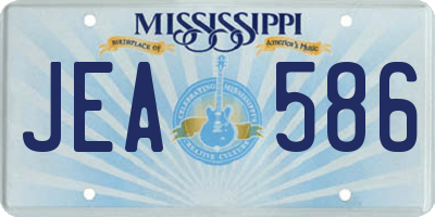 MS license plate JEA586
