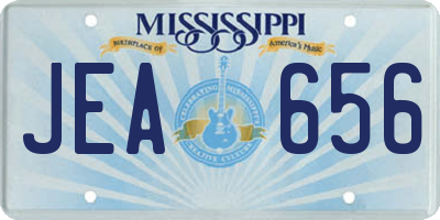 MS license plate JEA656