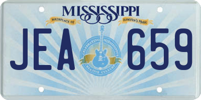 MS license plate JEA659