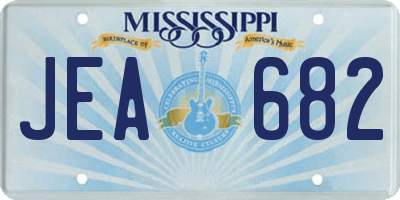 MS license plate JEA682