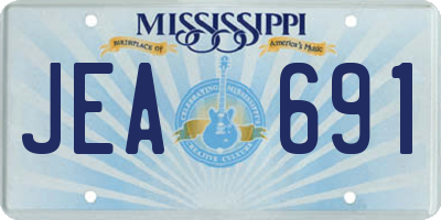 MS license plate JEA691