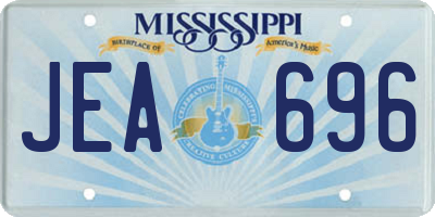 MS license plate JEA696