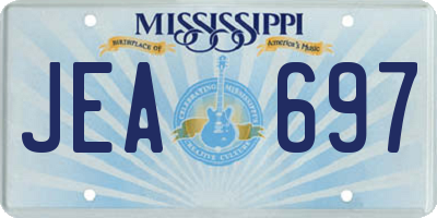 MS license plate JEA697