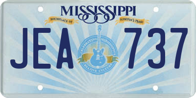 MS license plate JEA737
