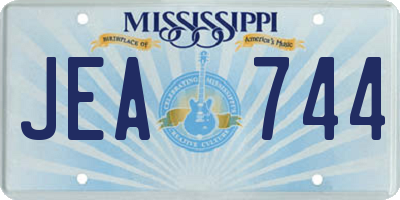 MS license plate JEA744