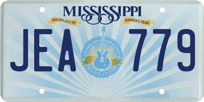 MS license plate JEA779