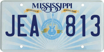 MS license plate JEA813