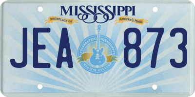 MS license plate JEA873