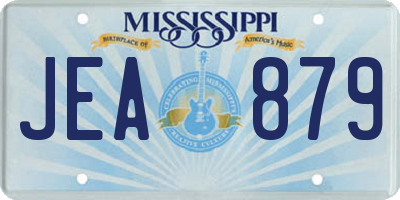MS license plate JEA879