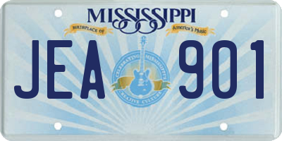 MS license plate JEA901