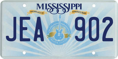 MS license plate JEA902