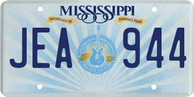 MS license plate JEA944