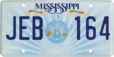 MS license plate JEB164