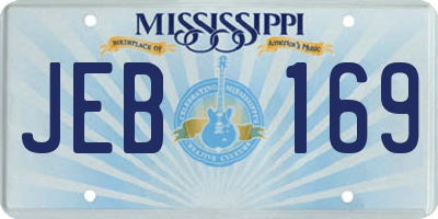 MS license plate JEB169